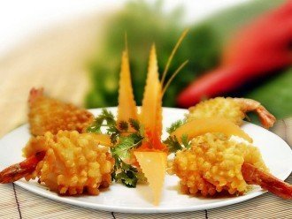 Món mực cuộn tôm