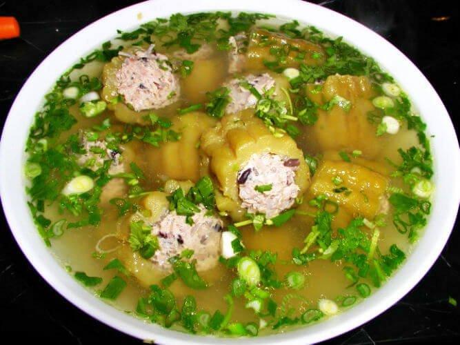 Canh mướp đắng nhồi thịt - YeuAmThuc.org