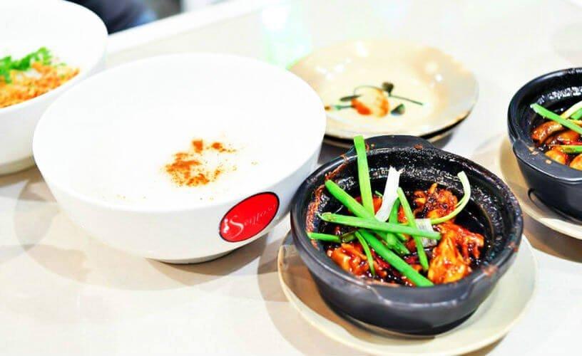 Cháo hương quế - ếch kho sả tại Cháo ếch Singapore - YeuAmThuc.org