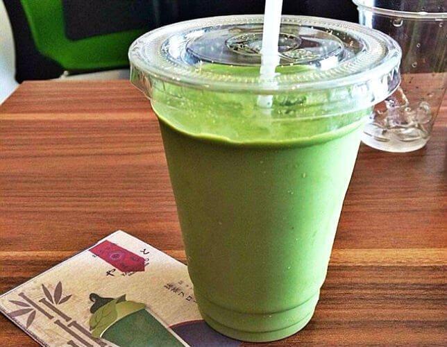 Đậu nành trà xanh tại Yamamoto Matcha Cafe - YeuAmThuc.org