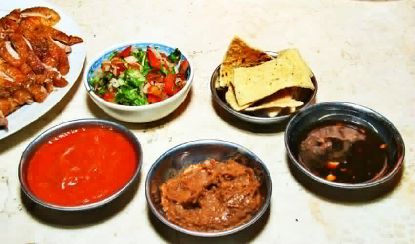 Đồ ăn kèm tại Tacos vịt nướng - YeuAmThuc.org