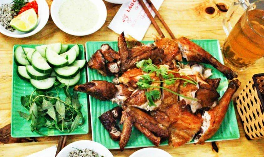 Gà nướng nguyên con tại lẩu gà 109 - YeuAmThuc.org