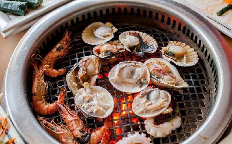 Hải sản nướng tại Seoul Garden - YeuAmThuc.org