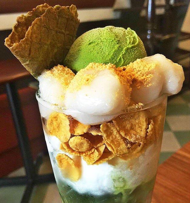 Ice Matcha Parfait tại Yamamoto Matcha Cafe - YeuAmThuc.org