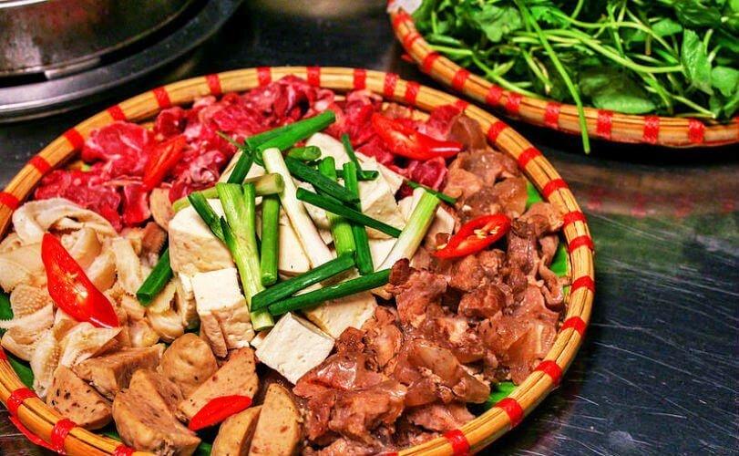 Lẩu bắp hoa nhúng mẻ tại Lâm Bô - YeuAmThuc.org