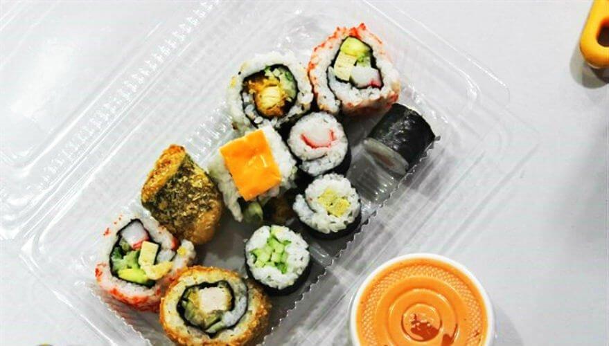 Các loại sushi tại sushi viên Nguyễn Thái Học - YeuAmThuc.org