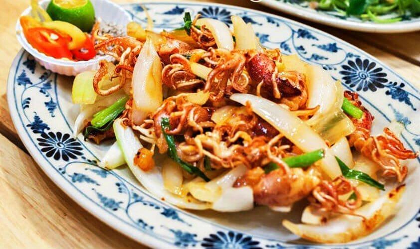 Mực sữa chiên nước mắm - YeuAmThuc.org