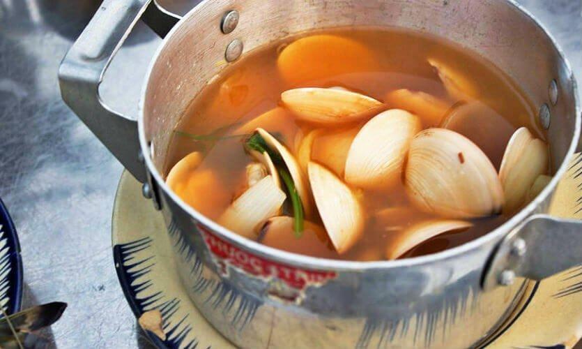 Nghêu hấp thái tại Lâm Bô - YeuAmThuc.org