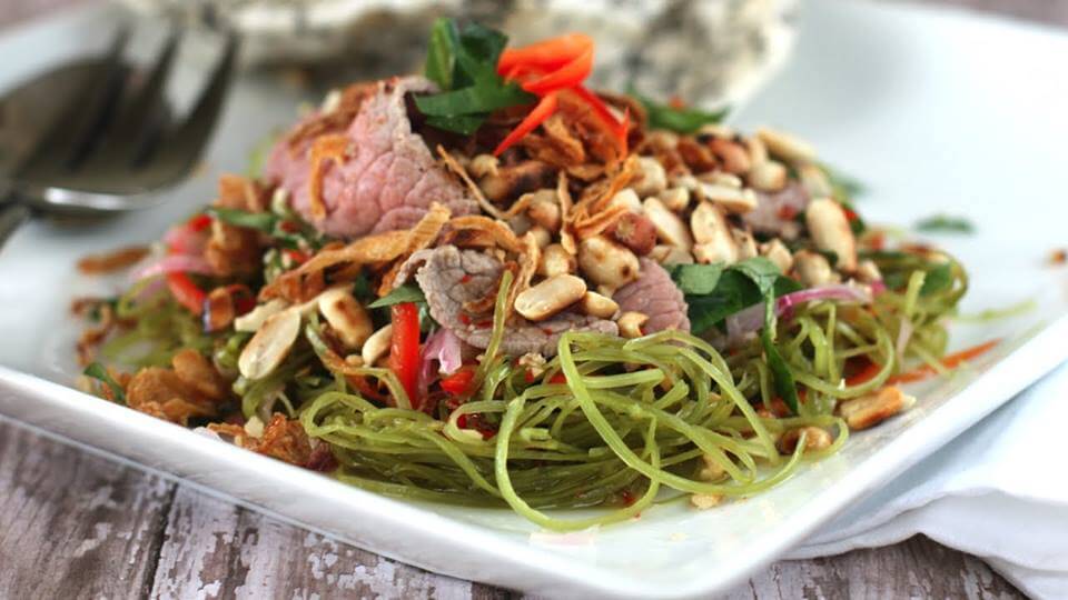 Nộm thịt bò rau muống - YeuAmThuc.org