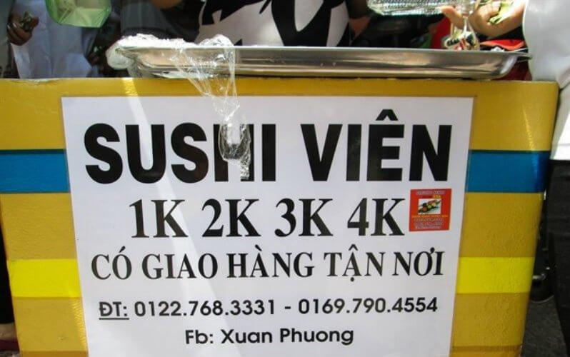Thùng sushi viên Nguyễn Thái Học - YeuAmThuc.org