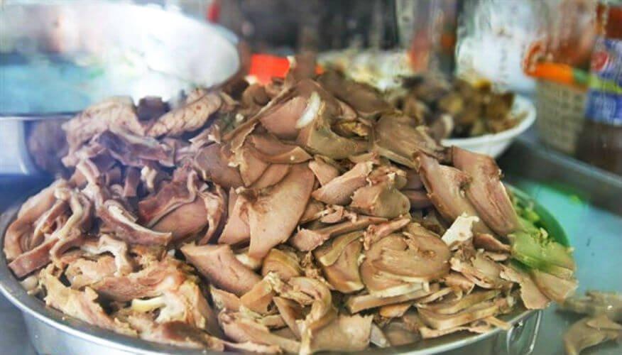 Tim heo tại Bánh ướt lòng gà - YeuAmThuc.org