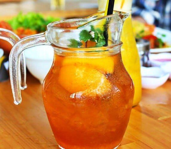Trà đào tại Lil' Sago - YeuAmThuc.org