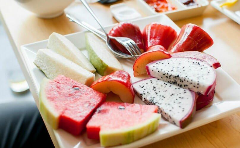 Trái cây tráng miệng tại Seoul Garden - YeuAmThuc.org