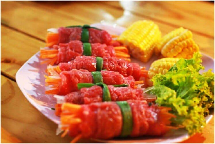 Bò cuộn phô mai tại NinJa BBQ - YeuAmThuc.org