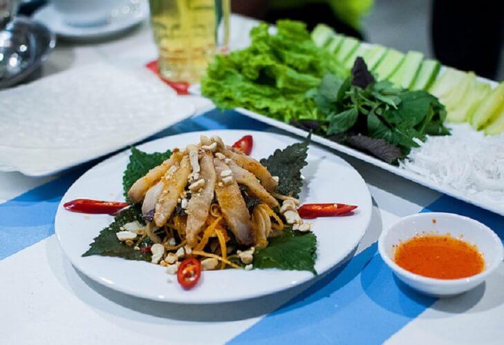Gỏi cá bóp tại Ốc Vịnh Nhỏ - YeuAmThuc.org