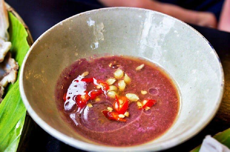 Mắm tôm tại Bún Đậu A Chảnh - YeuAmThuc.org