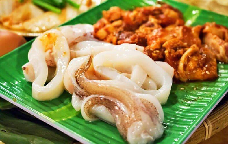 Mực tại Chòi Quán - YeuAmThuc.org