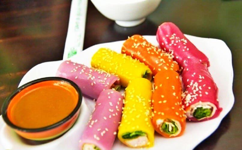 Phở cuốn nem nướng tại Phở Hai Thiền - YeuAmThuc.org