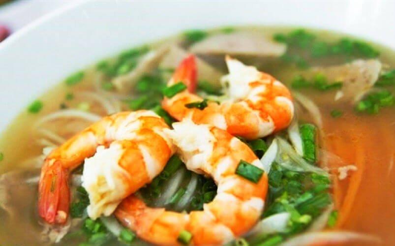 Tôm tại Phở Hai Thiền - YeuAmThuc.org
