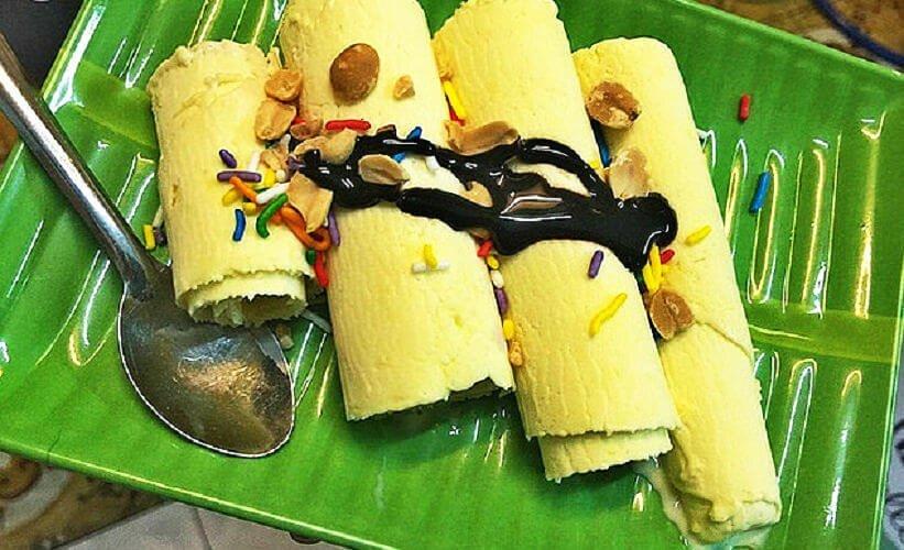 Kem sầu riêng tại Kem Xào 142 - YeuAmThuc.org