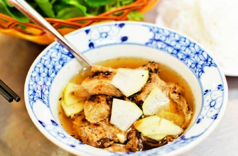 Nước lèo tại Bún Chả Hồ Gươm - YeuAmThuc.org