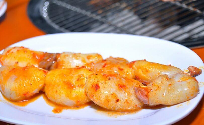 Trứng mực sa tế tại BBQ Trúc Anh - YeuAmThuc.org