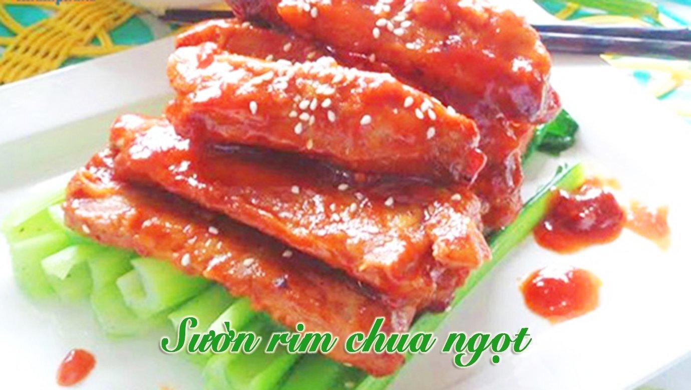 Cách làm sườn rim chua ngọt