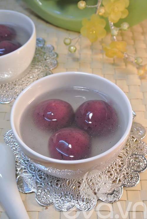 Bánh trôi khoai lang tím